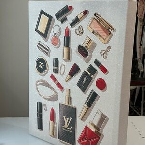 Dior Home Art Poster with Red and Black Accents